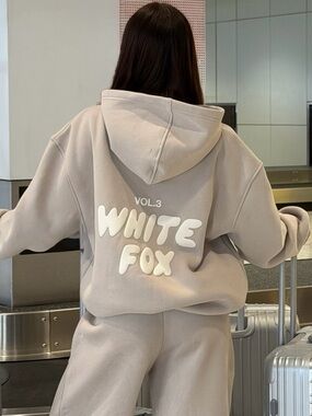 White Fox Boutique Offstage Hoodie Moon Small/Medium Hooded Sweatshirt Vol. 3